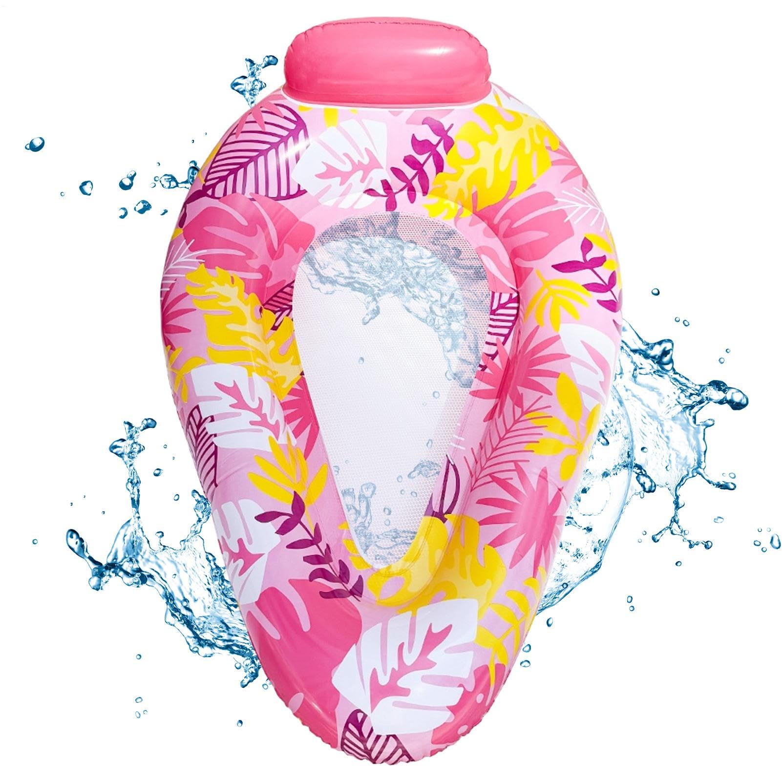 Generisch Bouées Piscine - Bouée Gonflable Pour Bassin | Tapis De Natation Pour Femmes Hommes | Bain De Plage Piscine Rivière Jardin, Hamac Flottant Confortable Multicolore