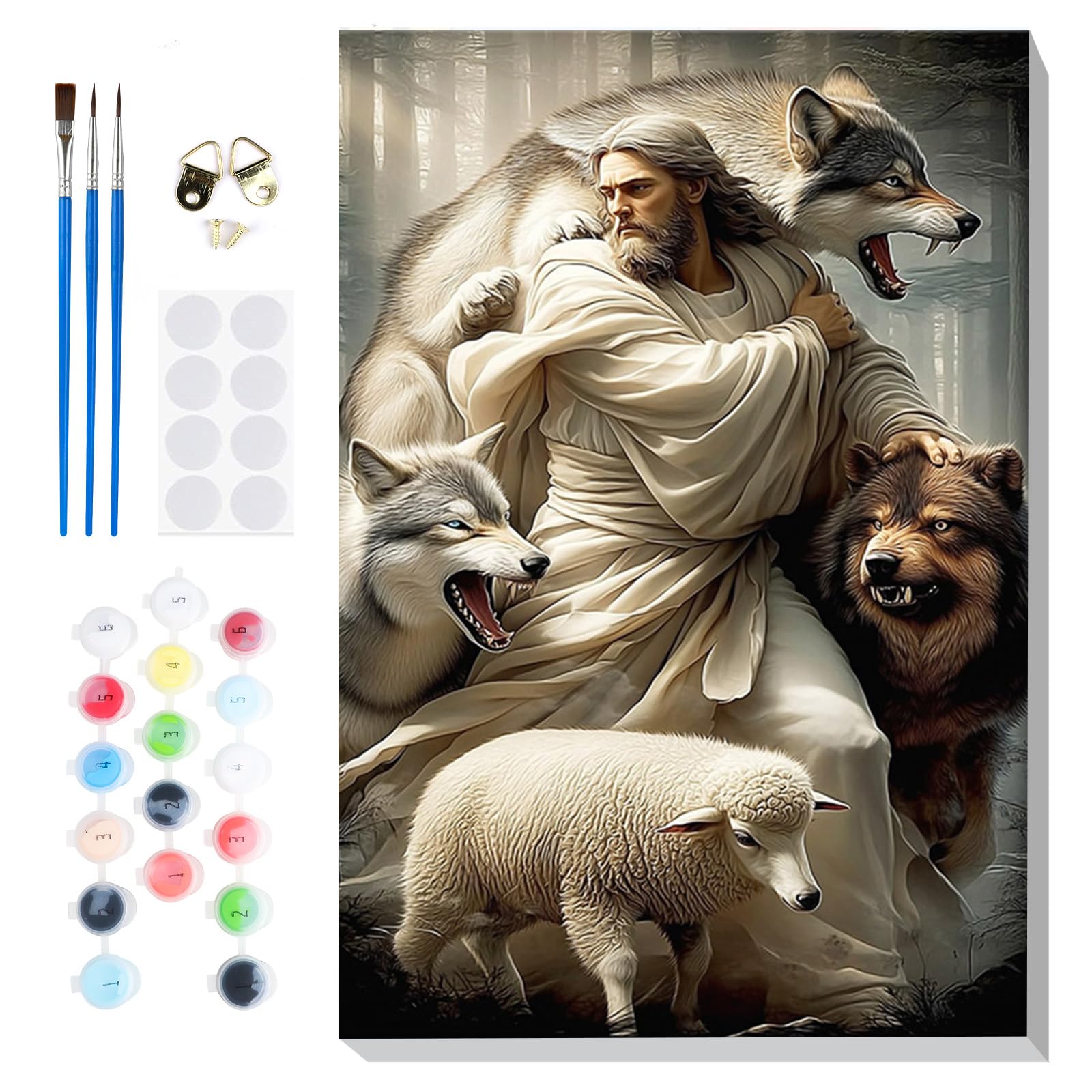 Lxmsja Pintar por Numeros Paisaje Adultos con Marco, DIY Cuadros para Pintar Limón Colorear por Números Lienzos, Pintura Acrilica Manualidades Adulto Decoracion Hogar Pared 20x30cm — view 8