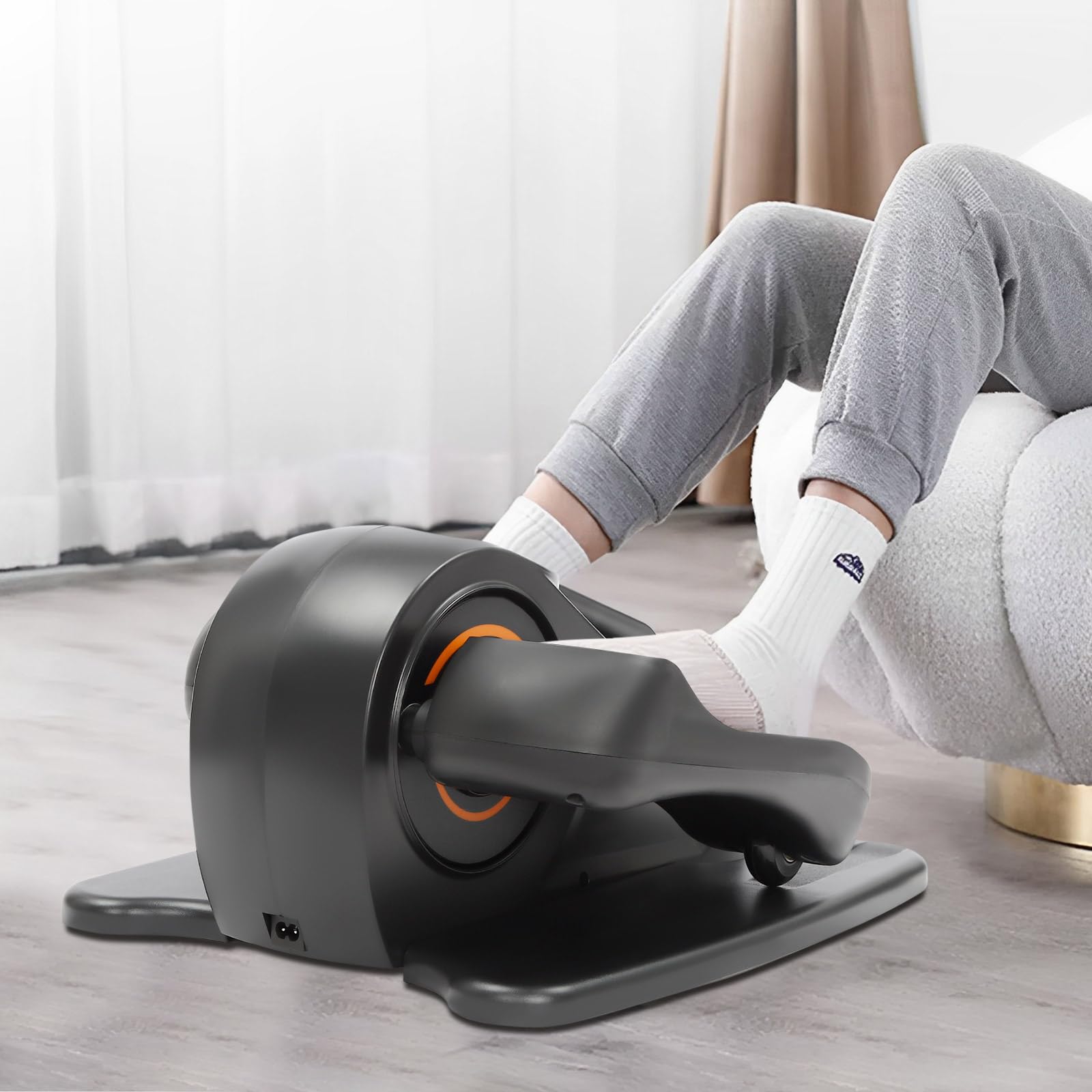 Entrenador de piernas, debajo del escritorio máquina elíptica, pantalla LED, dirección y velocidad ajustables, con pantalla táctil y mando a distancia