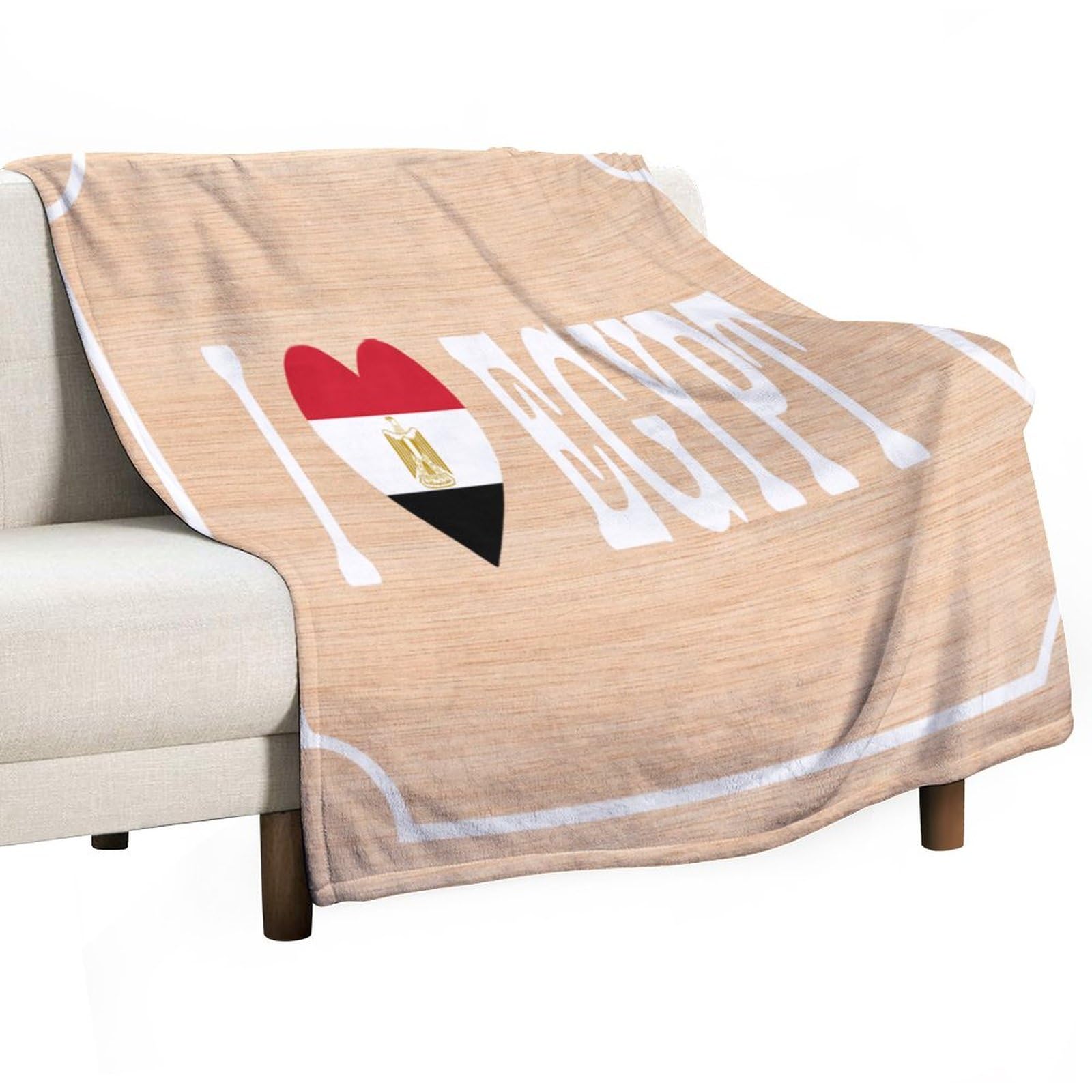 Couverture Egypte polaire legere : grand plaid chaud pour canape et sofa