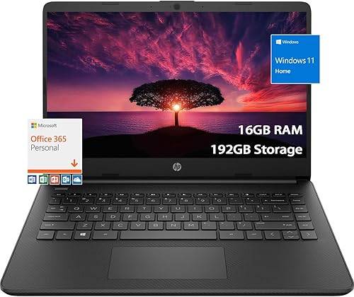 Miniatura 1 de HP -Stream 14-Laptop School-Laptop Windows11-2023 Procesador Intel de cuatro núcleos - USB C - Lector de tarjetas SD - Batería de larga duración -