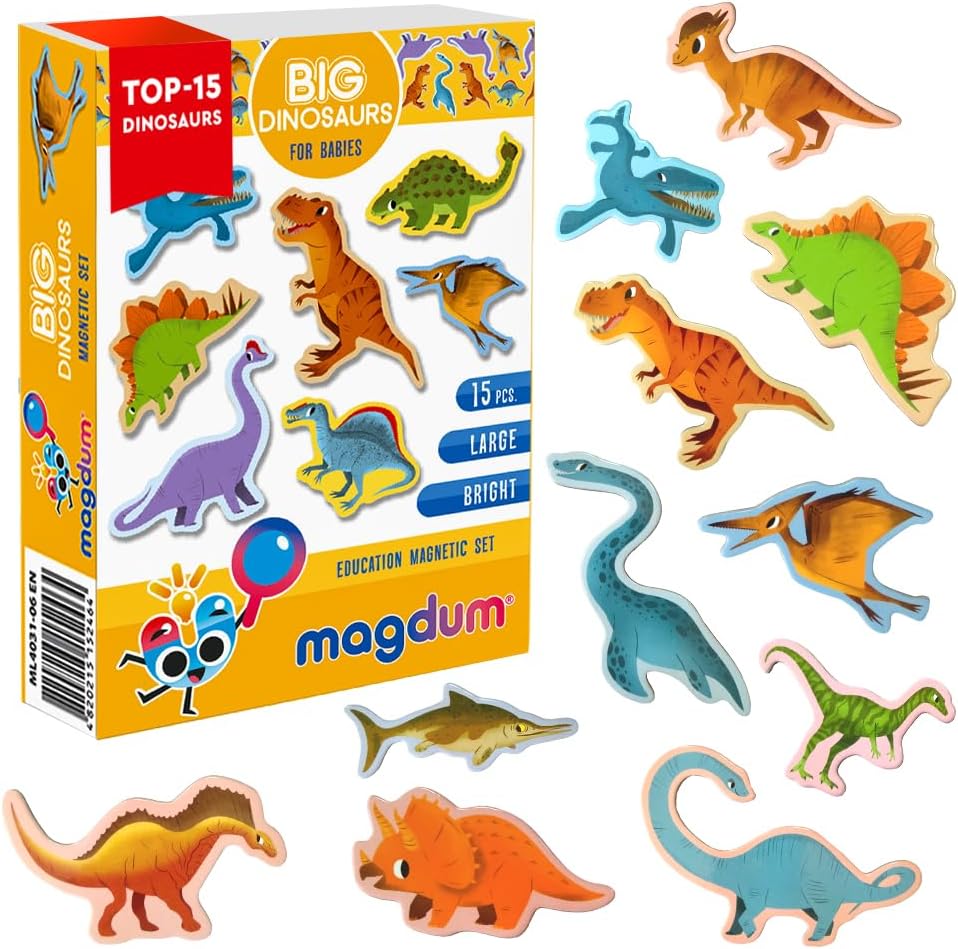 15 Fridge Magnets for Kids - Dinosaurs