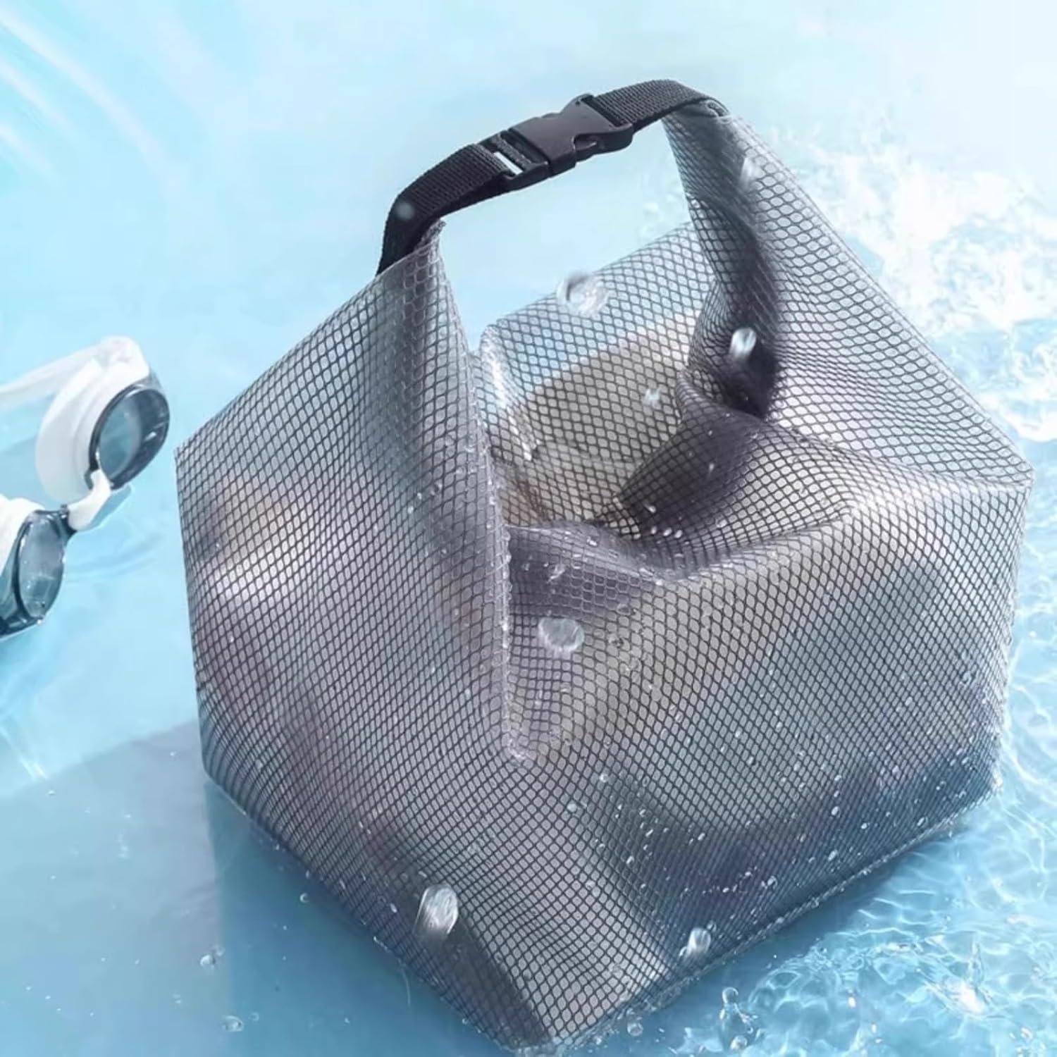 Waterproof Drawstring Storage Bag Lunch Bag- Large Capacity Roll-Top Organizer for Gym, Travel & Commute image 2