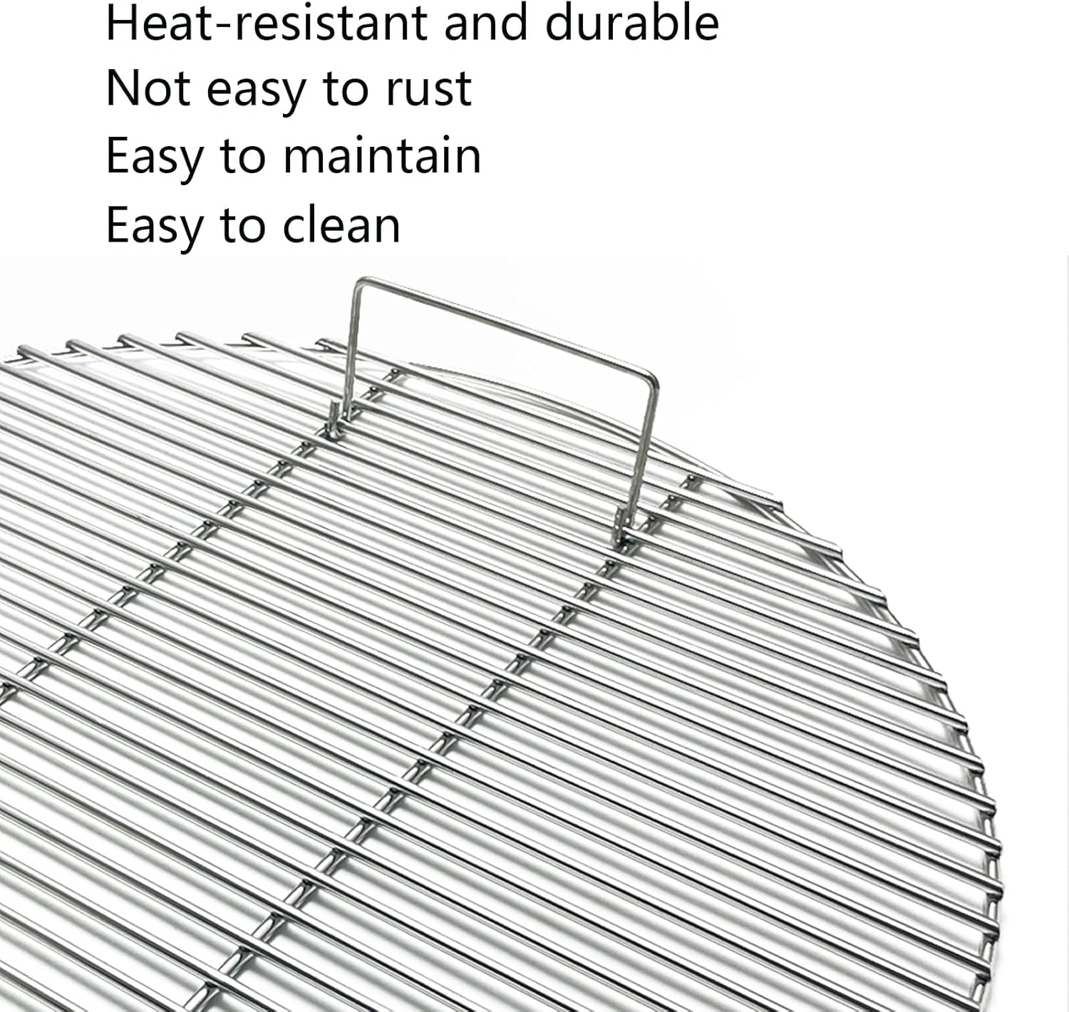 30" Heavy Round Stainless Steel Cooking Grates for Fire Pit Grill, Patio Outdoor Cooking Camping Grill