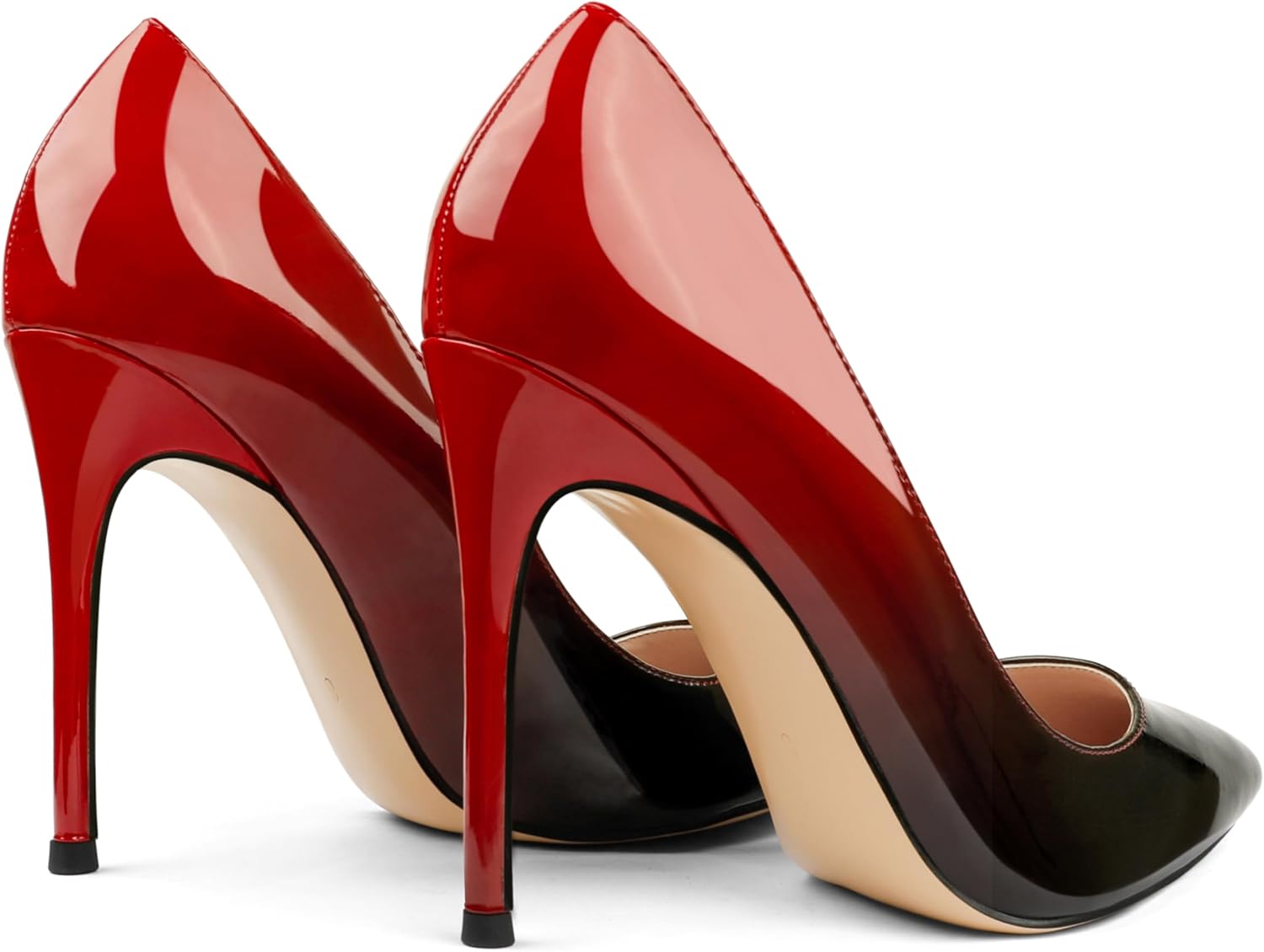 COLETER Women's 4 Inch Pumps Pointy Toe Wedding Dress Shoes Slip on Stiletto Pumps - Image 6