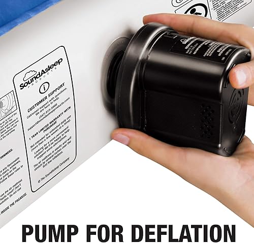 Miniatura 13 de Colchón de aire SoundAsleep con PVC ecológico y bomba de aire recargable