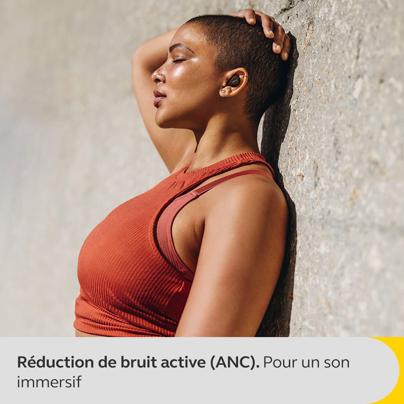 Jabra Elite 3 écouteurs Bluetooth sans Fil Active True pour Les Sports avec réduction Active du Bruit (ANC), 4 Microphones intégrés pour Les appels clairs, Petite Coupe Ergonomique - Noir