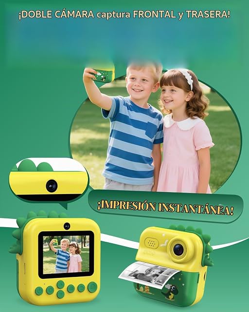 Foto 3 de 8 de ElecMoga Camara Fotos Infantil Instantanea, 2.4'' HD 1080P Camara Digital