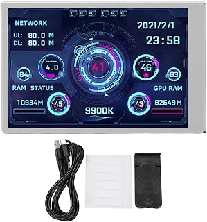 Hilitand Mini monitor de liga de alumínio de 3,5 polegadas, tela transparente, vários modos USB tipo C IPS visão completa para o trabalho