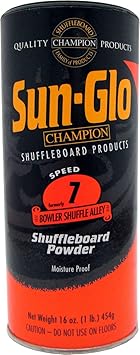 Sun-Glo Speed 7 Bowler Shuffle Alley Wax Shuffleboard Table Powder, 16 oz. Can