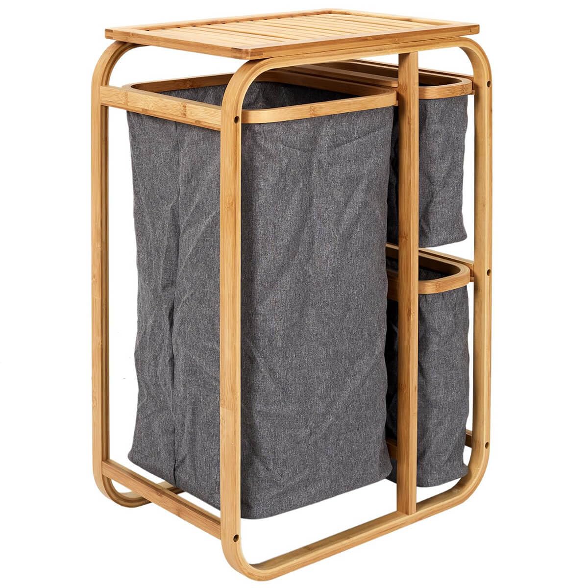 Rangement à 3 panières pour organiser la salle de bain LAZIR