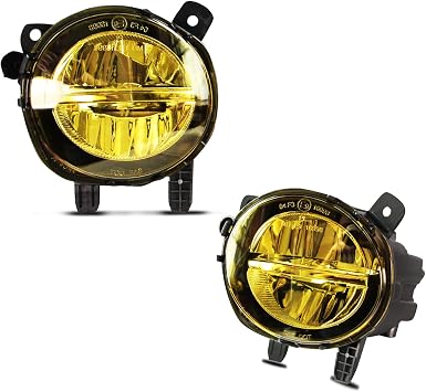 Fog Light for BMW F30 F32 F33 F36, 230i 320i 328d 328i 330e 330i 335i 340i 428i 430i 435i 440i, 2 3 4 Series, 2012-2020 LED Fog Lamp Replacement , 1 pair Yellow Lens