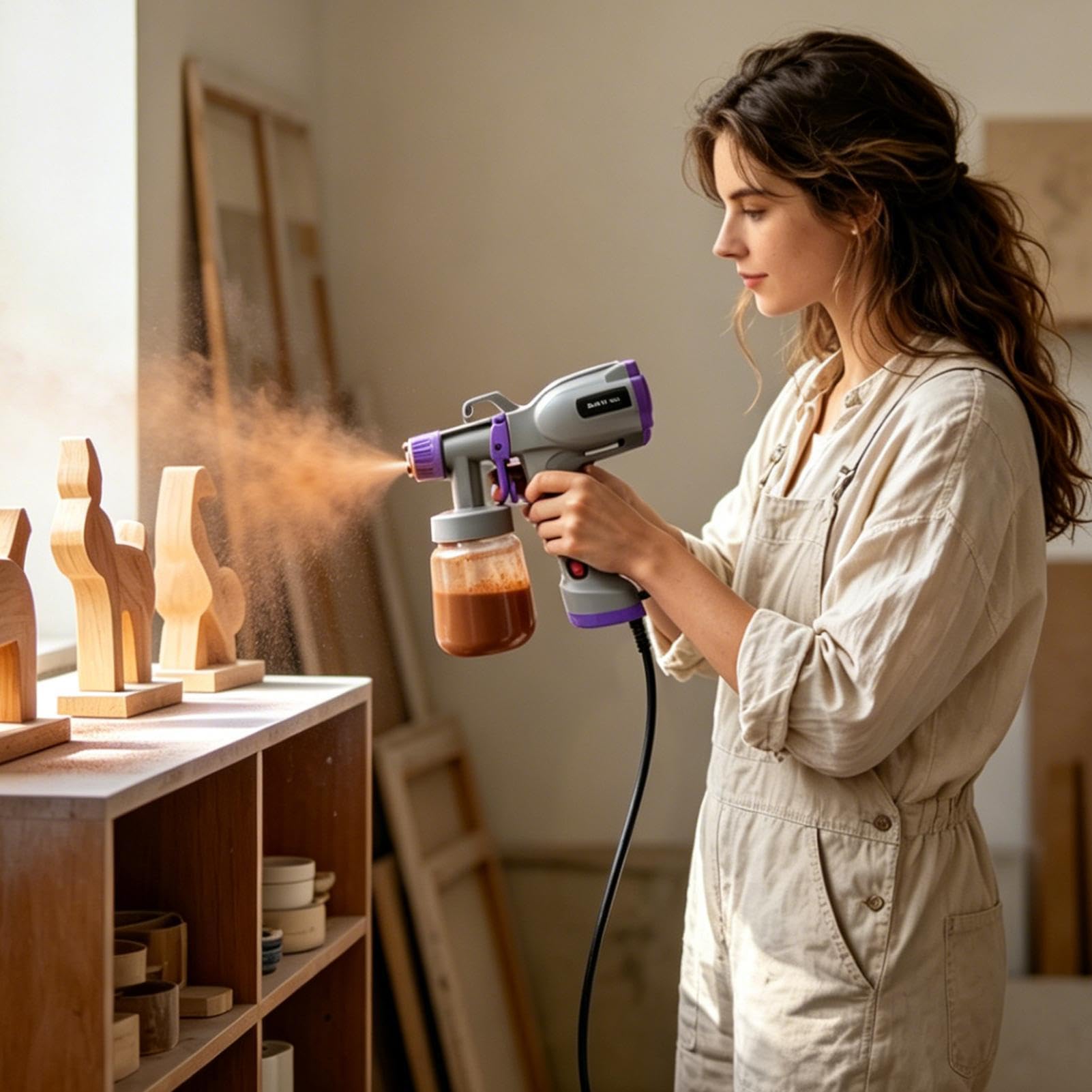 Spruzzatori Elettrici Di Vernice Per La Casa Macchina Applicatrice | Strumento Elettrico Per Verniciatura A Spruzzo per Recinzioni Pareti Soffitti Armadi Giardino Fai da Te