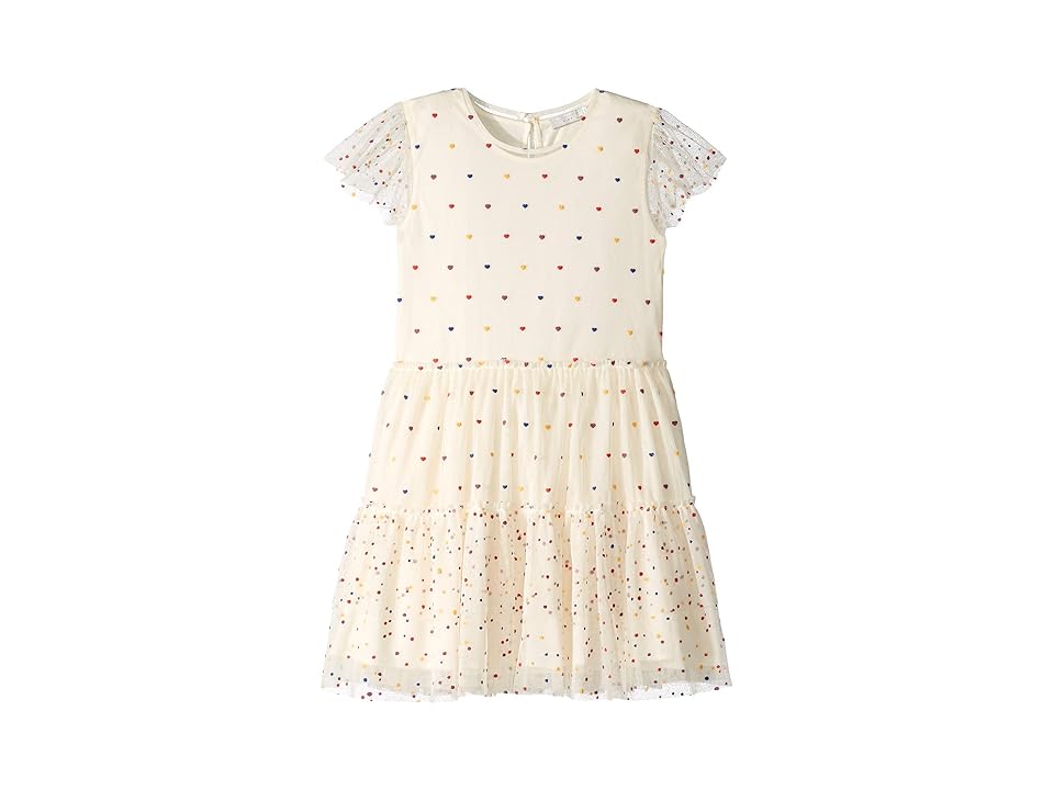 

Stella McCartney Kids Karina Ruffle Sleeve Multi Polka Dot Dress (Toddler/Little Kids/Big Kids) (Cream) Girl's Dress