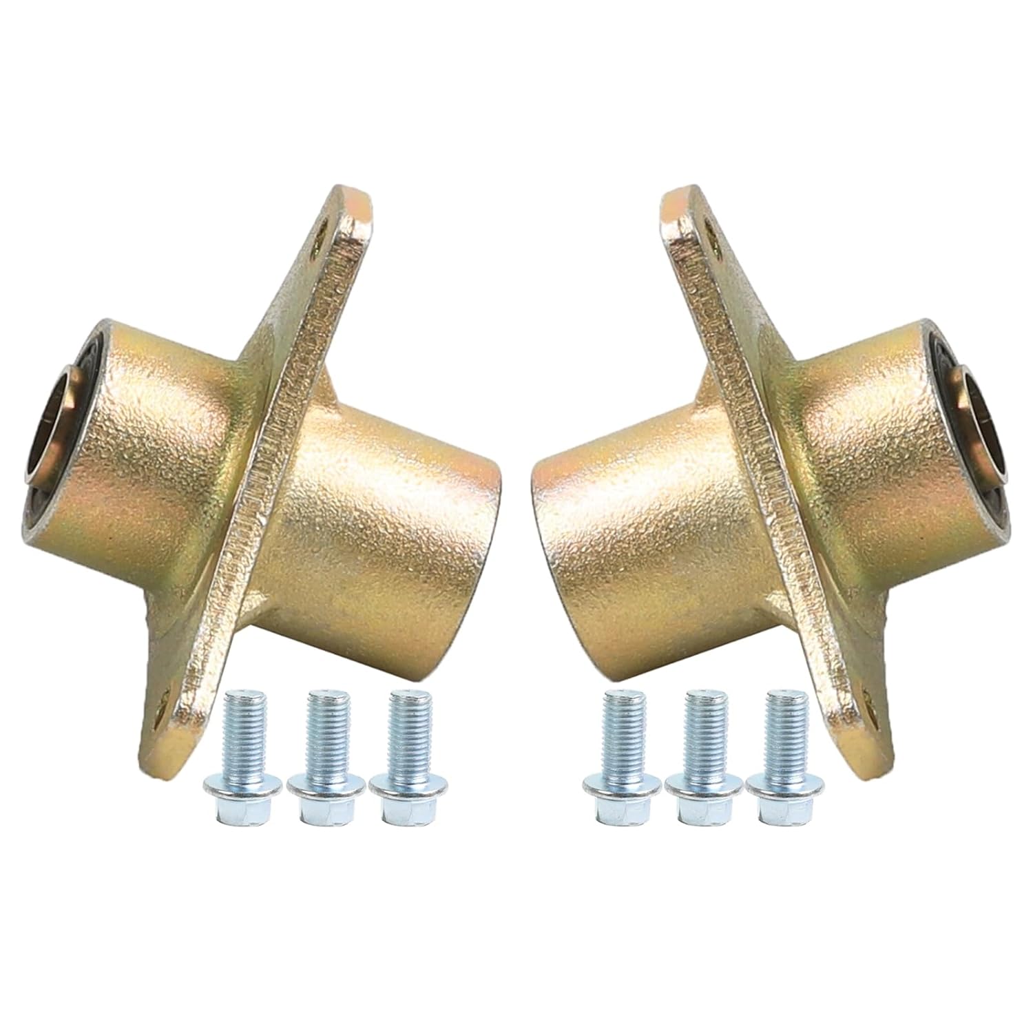 17mm 3 Stud Front Wheel Hub for 6" 7" Mini ATV Quad Go Kart Dirt Bike(2 Pack)