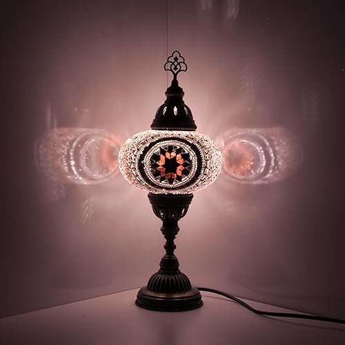 10 Variation Mosland Home Turkish Lamp Mosaic Table Lamps  Turkish Moroccan Lamp with Bronze Base  Handmade Tiffany Night Lamp  Mosaic Glass Bedside