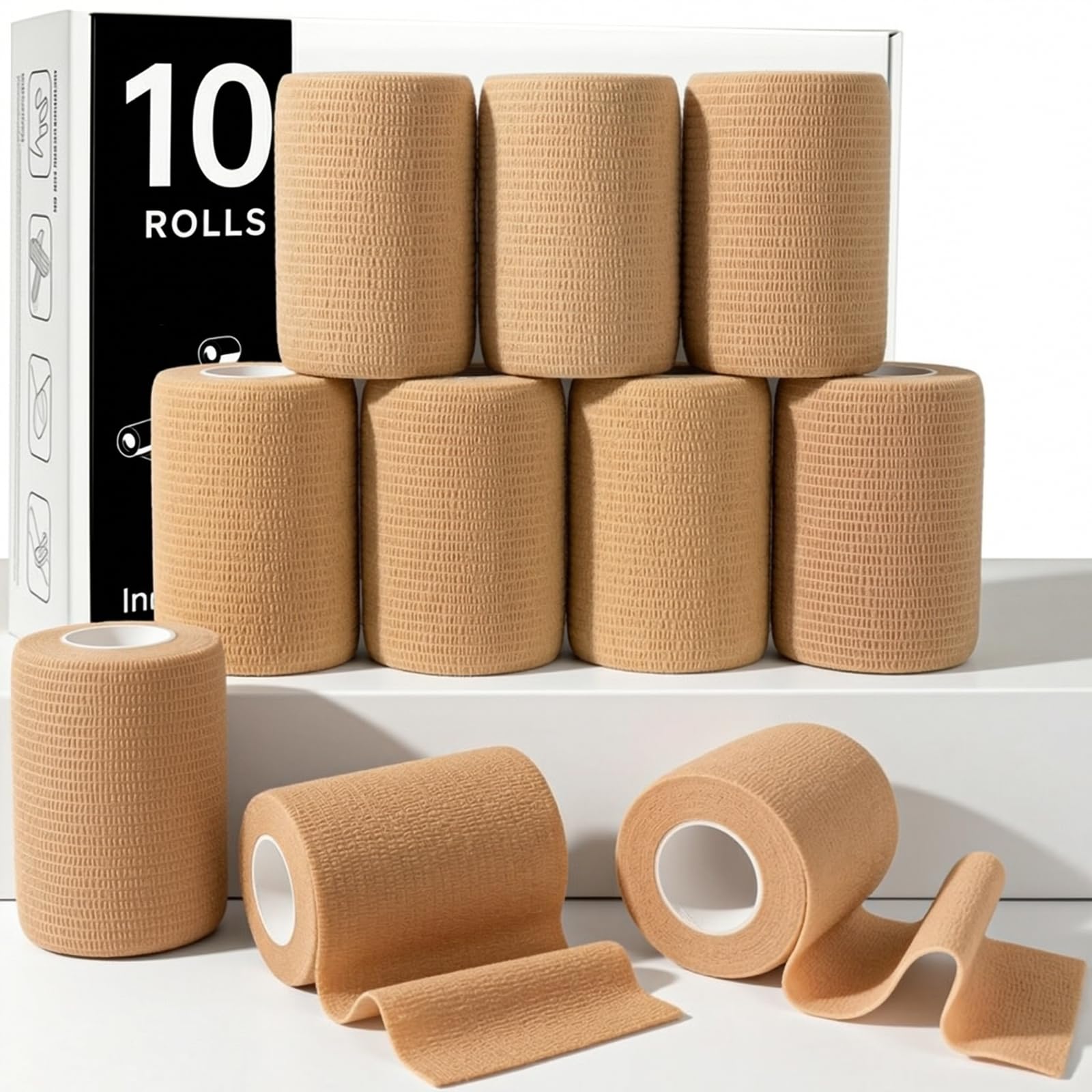 Rokehr 10 Rollen Selbstklebender Verband