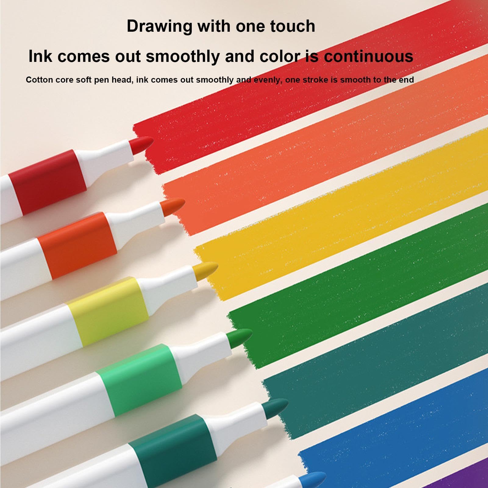 Marker-Set für Kinder, Kunstmarker, Malmarker-Set, waschbare Marker | Zeichenmarker, Malmarker, Kunstbedarf für Kinder, tragbares Marker-Set, Bastelmarker für Kinder