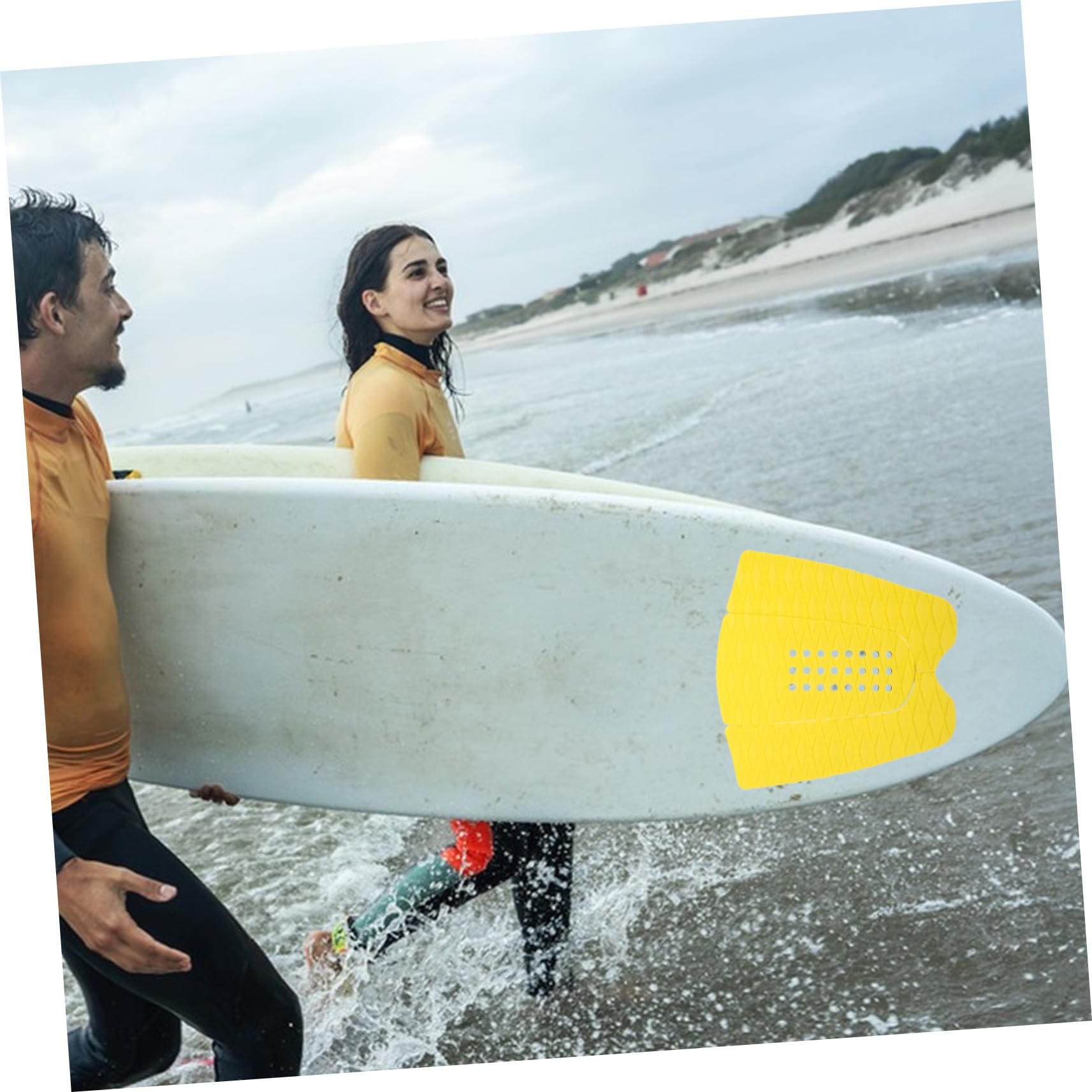 ibasenice 1set Surfboard Traction Pads Non- Adhesive Grip Mats for All Surfboards Skimboards More Fashionable Design Easy to Install for Surf Decor Comfort