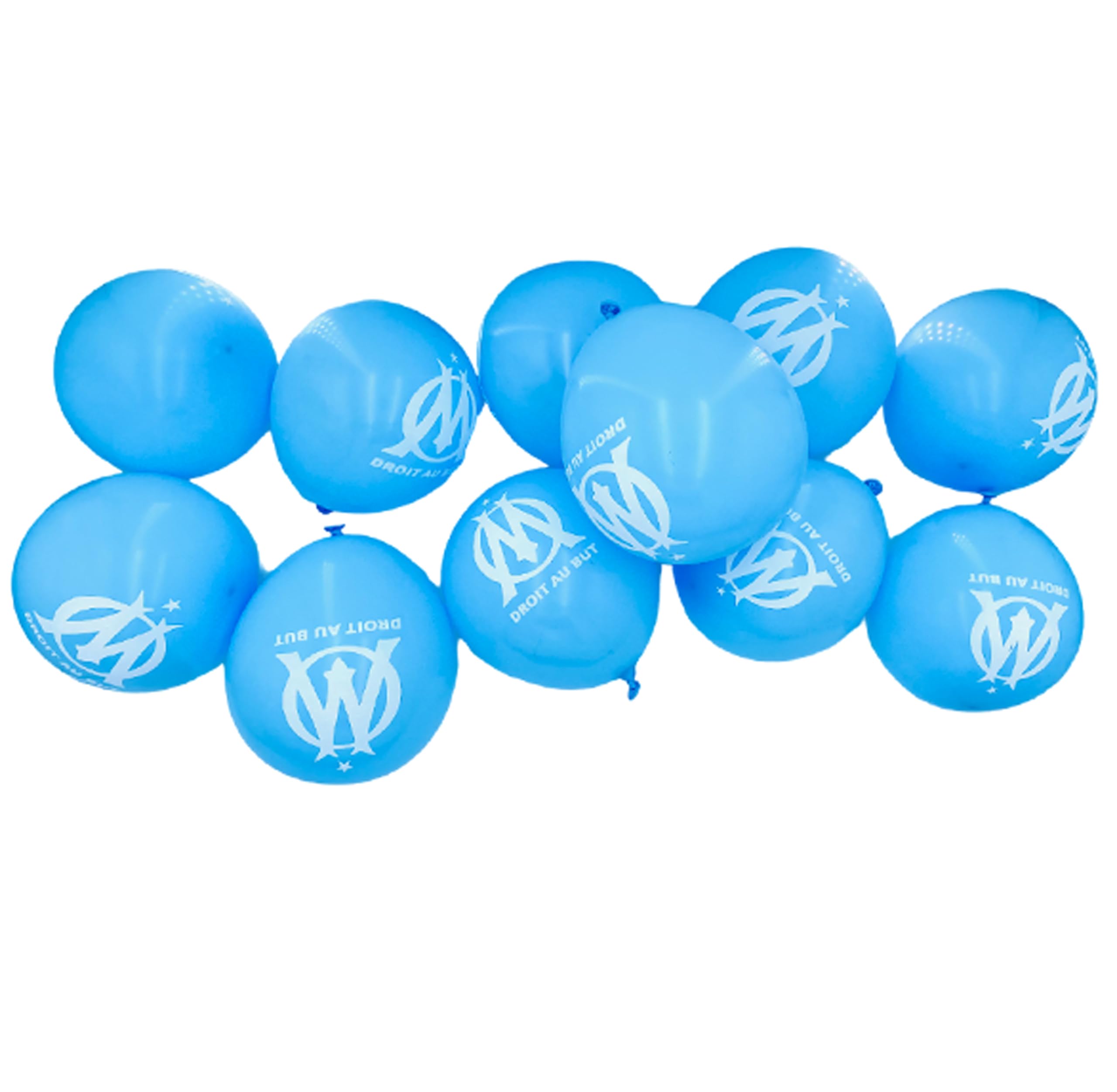 11 x ballon baudruche imprimé OM - Collection officielle Olympique de Marseille