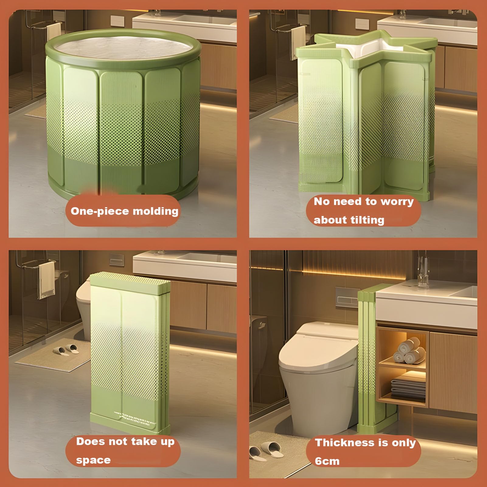 Faltbare Badewanne Tragbare Badewanne Mobile Badewanne für zuhause als auch für unterwegs für Entspannende Dusche oder Einen Spa-Sauna Umweltschonend und Praktisch (Pink)