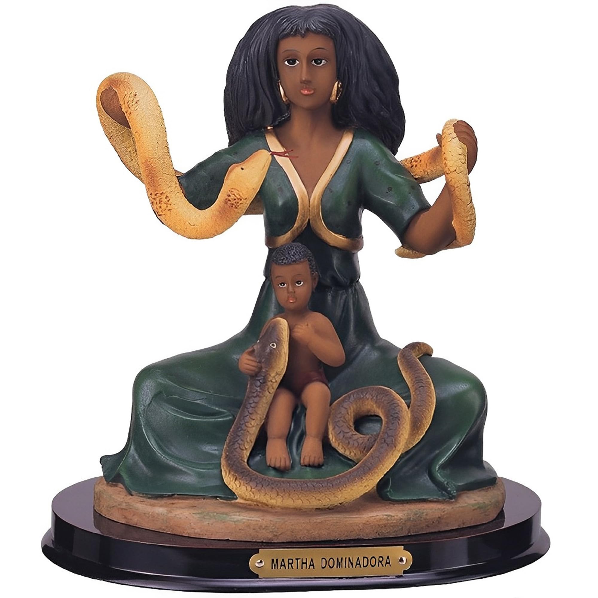 ICE ARMOR 7.5" H Santa Martha The Dominadora Statue Lady Holy Figurine Religious Decoration