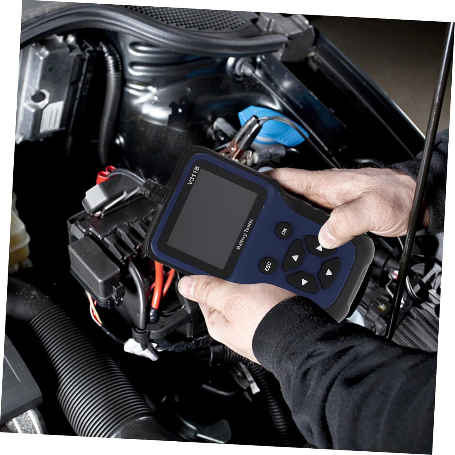 Zerodeko 12v Car Battery Monitor Auto Supplies Battery Tester Printer Language Support Craftsmanship Easy to Carry