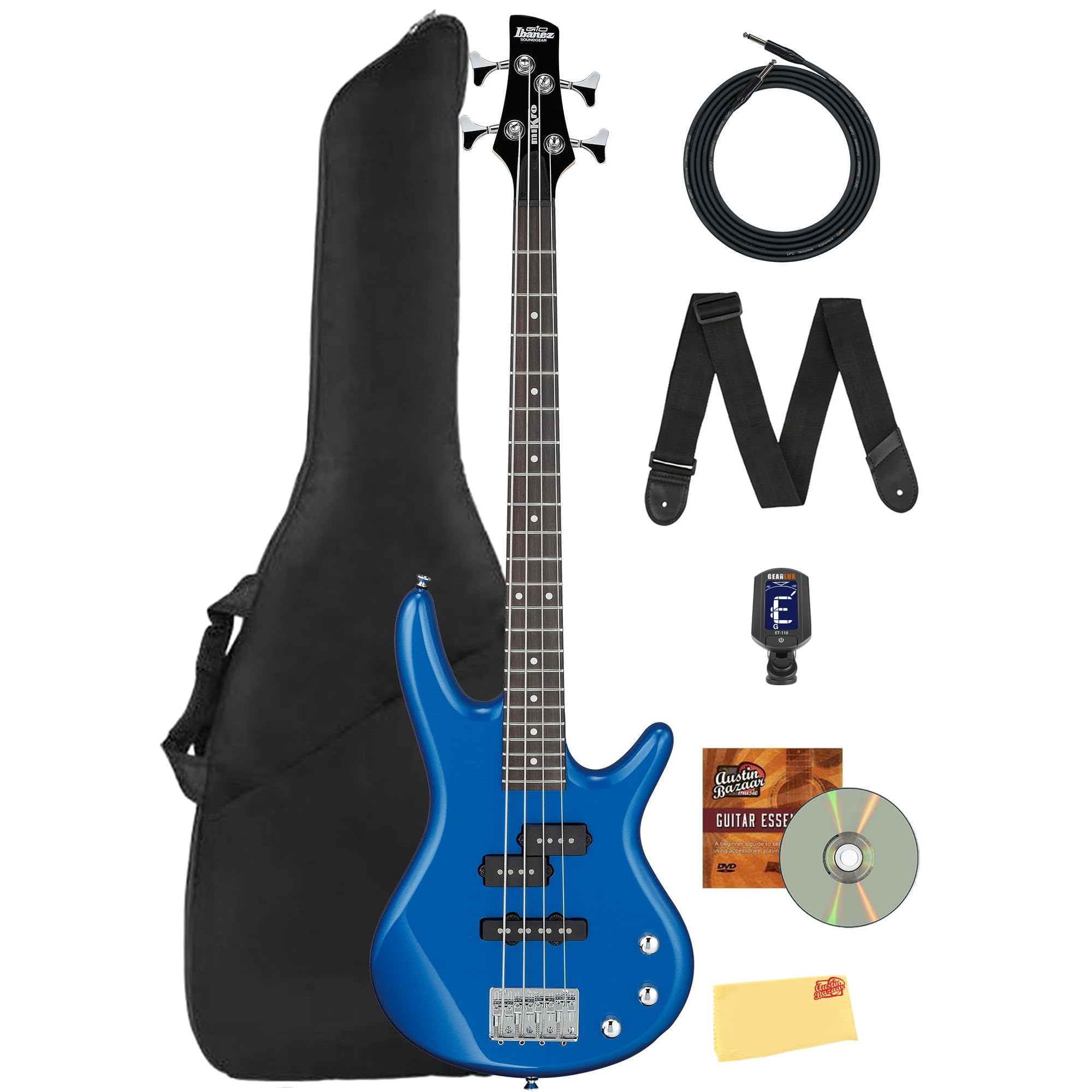 Amazon.com: Ibanez GSRM20 SR Gio miKro Short-Scale Bass Guitar