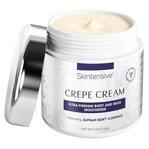 SKINTENSIVE Crema de crepé - Crema avanzada para piel crepey para una apariencia más firme y suave - Formulada por dermatólogos entrenados en