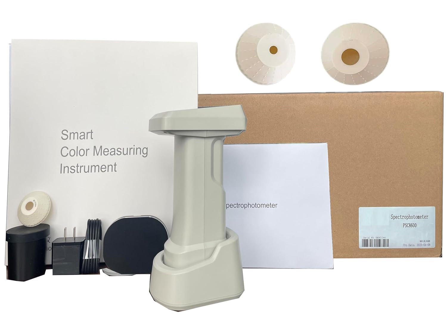 Portable Color Spectrophotometer Laboratory Colorimeters with dE*ab ≤0.04 D/8 SCI Structure 30+ Parameters 40+ Light Sources 10000 Data Storage for Paint Textile Printing Color Matching