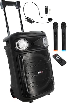 Midex MXR-1100HX Ta nabilir Seyyar Portatif 3 Mikrofonlu I kl  Ses Sistemi Hoparl r 1100 Watt