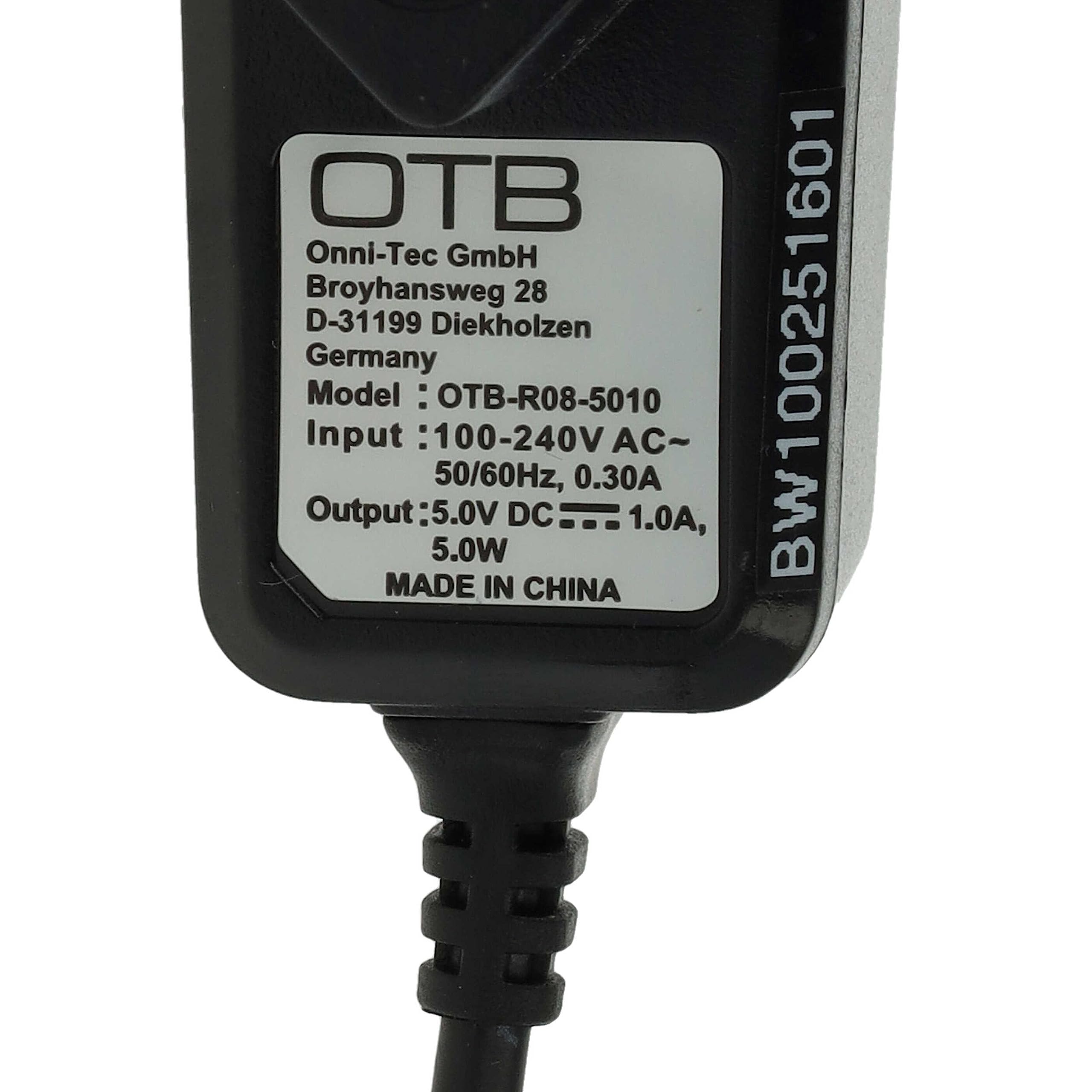 vhbw Fuente de alimentación, Cable de Carga Compatible con Sony PlayStation Portable PSP Steet, Small & Lite, Brite reemplaza Sony PSP-100 (220V)