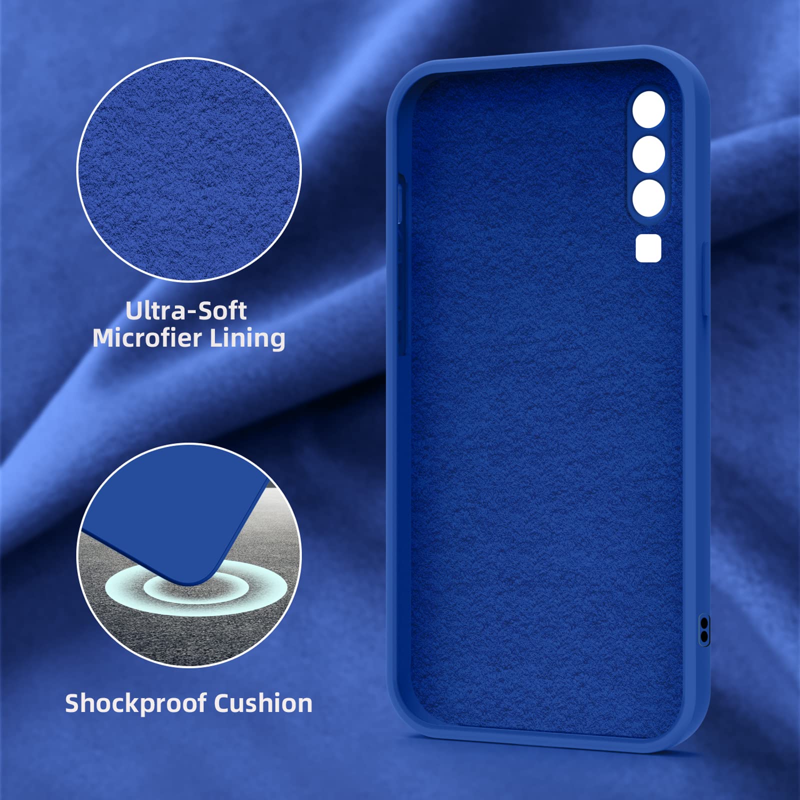 Huawei P30 Hülle Silikon – Ultra Dünn, Kratzfester Schutz, Mit Mikrofaser, Unterstützt Wireless Charging
