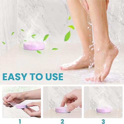 Miniatura 3 de Yimiyaa Bombas de ducha de 2.362 in, tabletas orgánicas y naturales hechas a mano, vaporizadores de aromaterapia para mujeres, rociadores de ducha