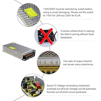 New! 12V 10A Power Supply,120W Power Adapter 100-240V AC To 12V DC 10Amp 120Watt Wall Plug Transformer For Led Strip Light Cctv Camera Lcd Monitors Lcd Tv 1123443187