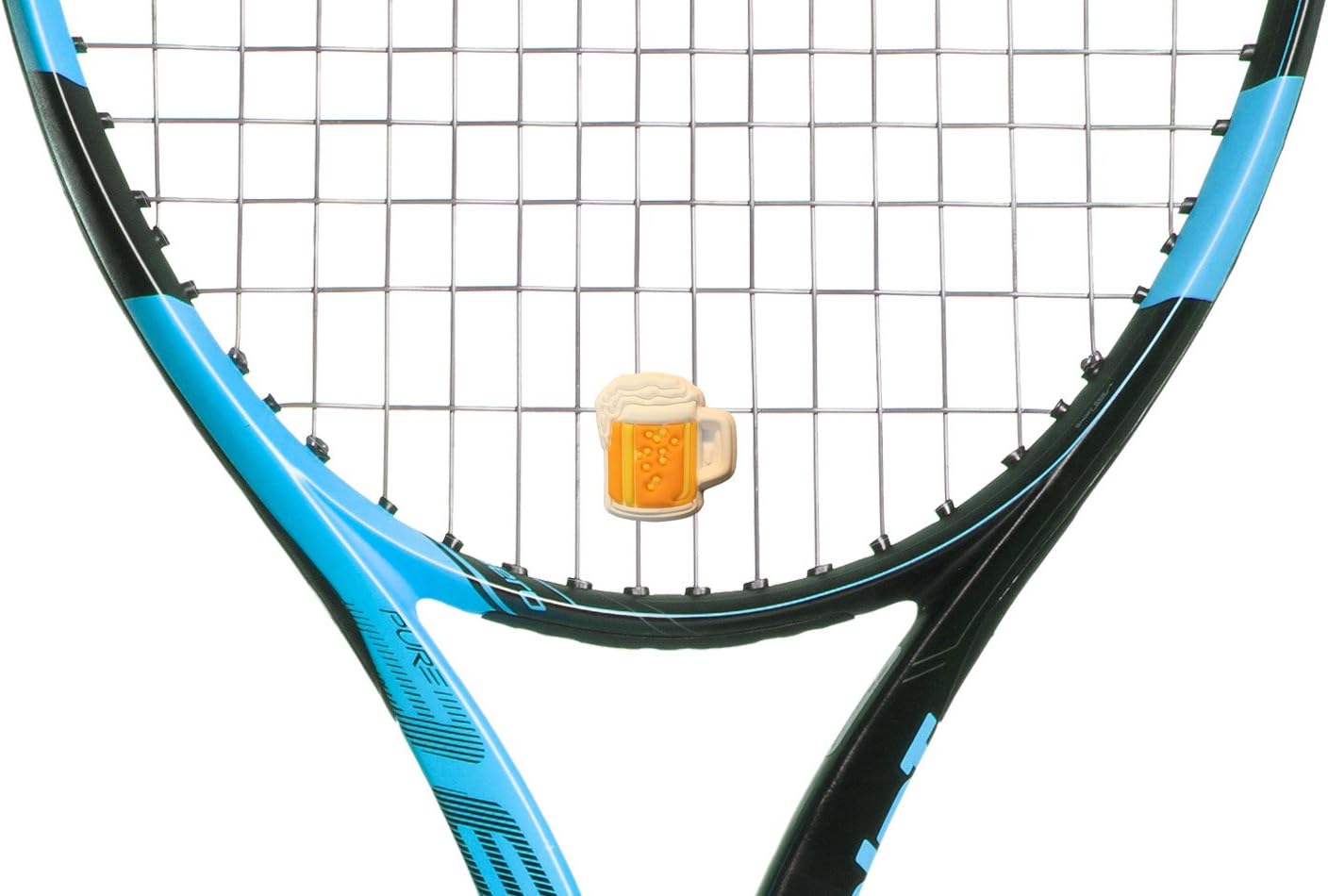 Drink Themed Tennis Racket Dampener Shock Absorber, Cute Tennis Dampeners for Rackets - Fits All Racquets, Easy to Install - 2 Pack image 2