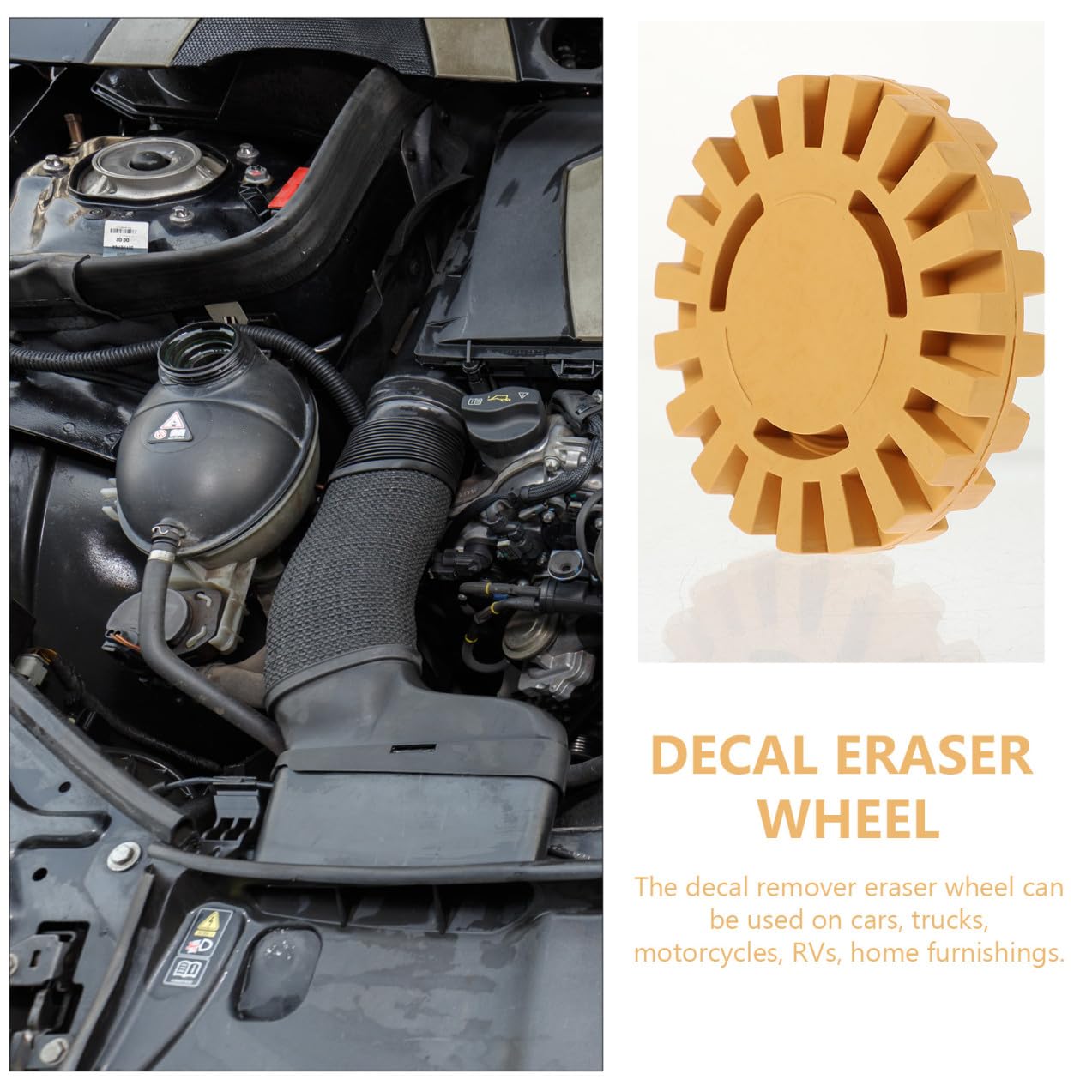 2 Stück Teiliges Gummirad Adhesive Remover für Auto und Motorrad Radiergummi Scheibe mit Schlitzdesign Langlebig Hitzebeständig Schnelle Kleberesteentfernung für Bohrmaschinen