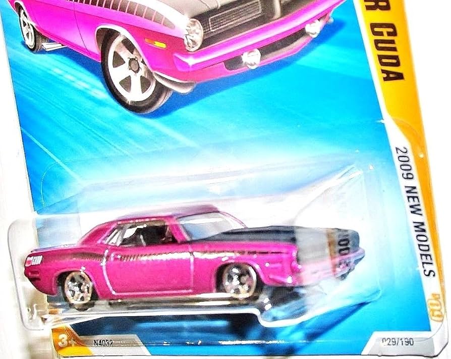 Amazon.com: Hot Wheels 1970 Plymouth AAR Cuda 2009 New Models #029