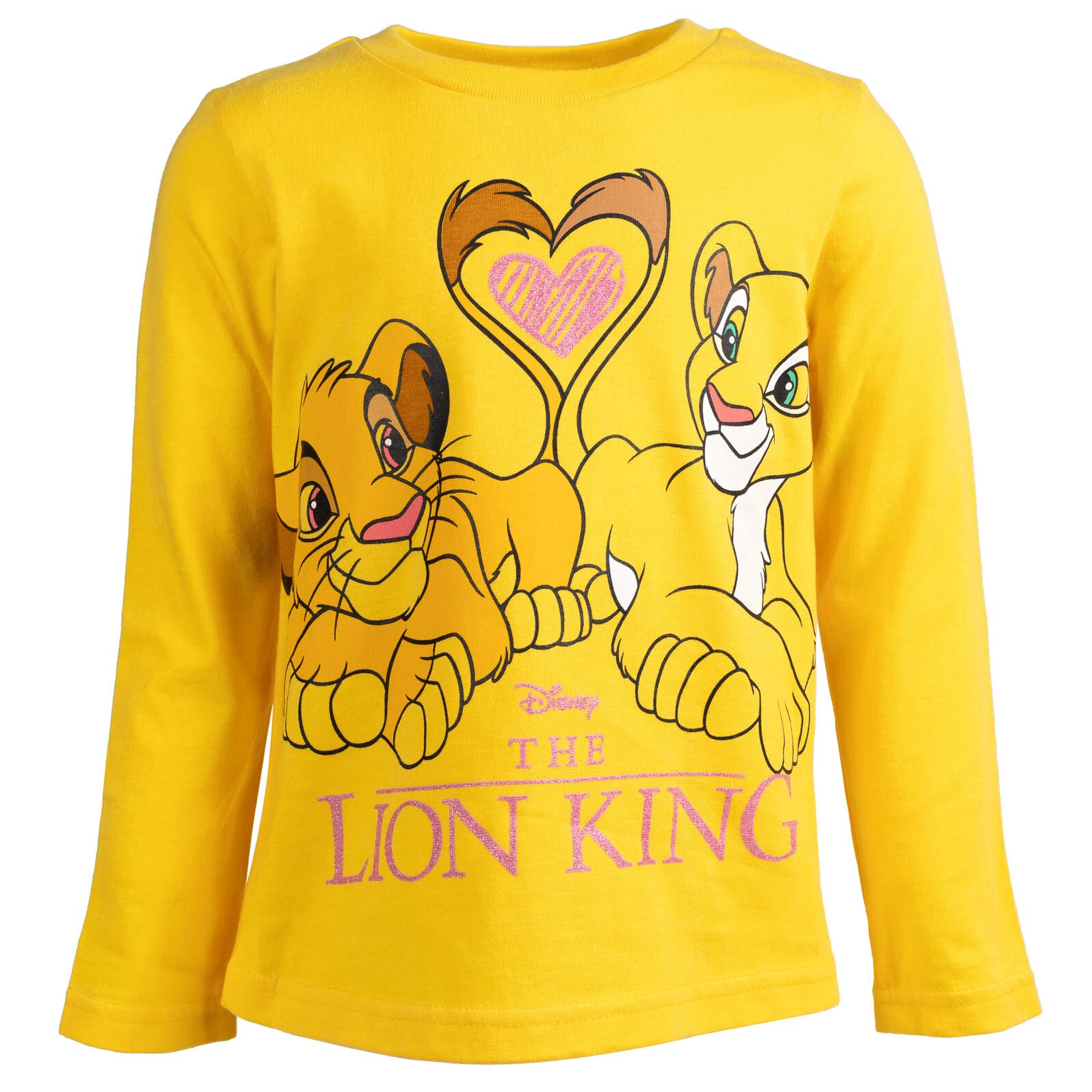 Disney Król Lew, Nala Simba, dziewczęcy, T-shirty dla małych dzieci i dużych dzieci, 2 sztuki