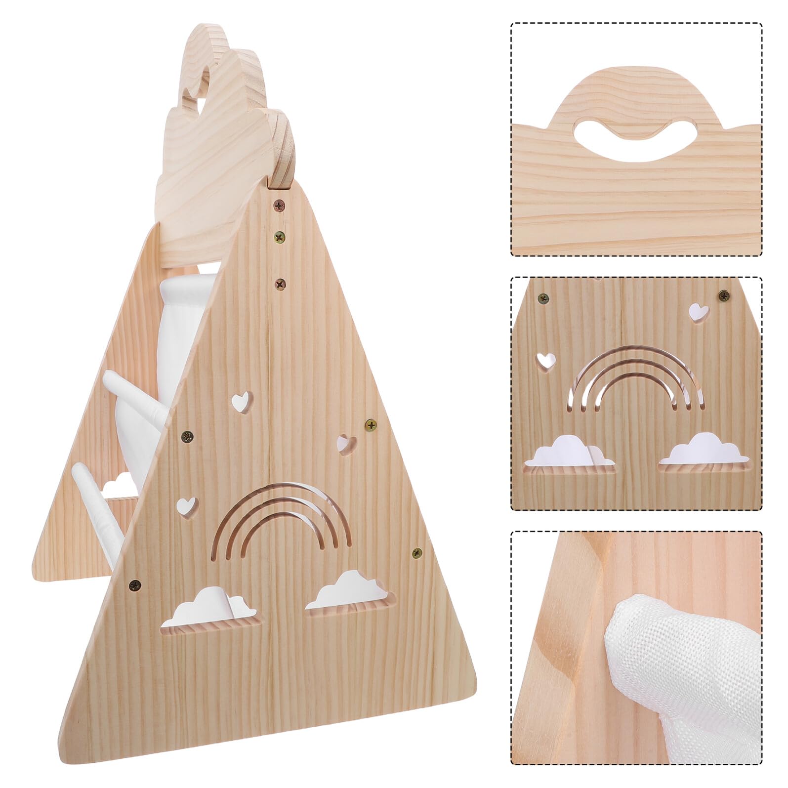 Libreria in Legno per Bambini, Scaffale Libri da Terra | Dimensioni 52, 5x41, 2x31cm, Angoli Arrotondati, Ripiano Aperto e Base Stabile per Aula e Asilo