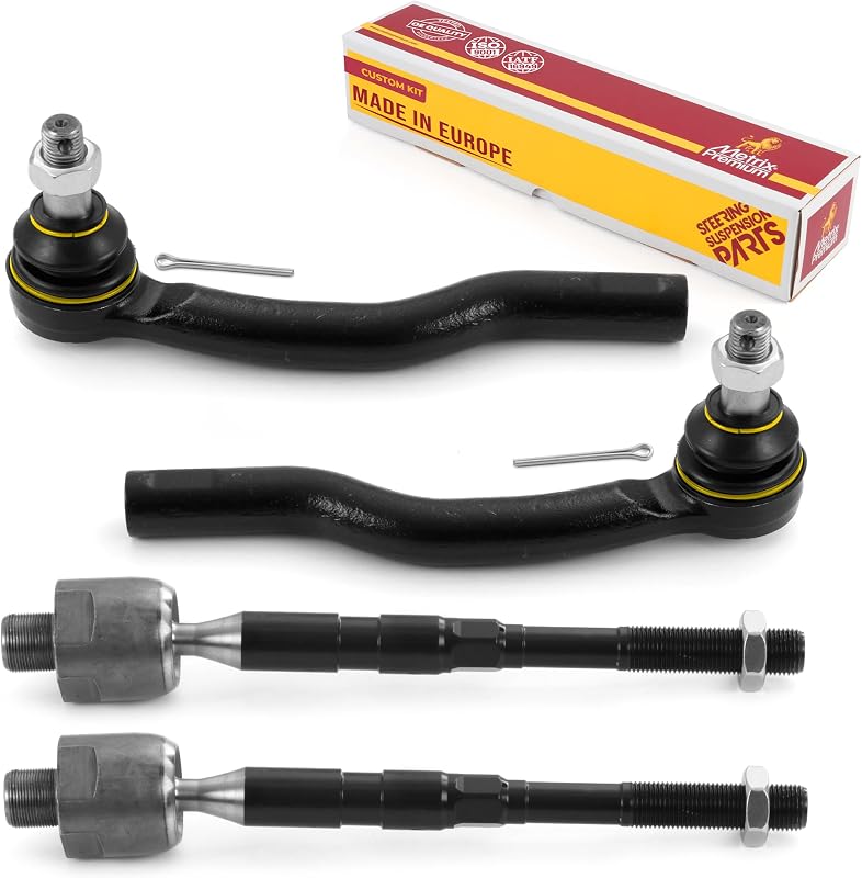 Kit de terminais de direção internos e externos dianteiros METRIX PREMIUM CHASSIS PARTS 99528MT para Infiniti QX56, QX80 e Nissan – 4 peças