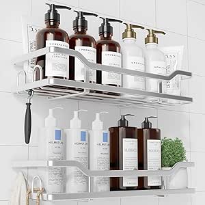 Amazon.com: Kitsure Extra Large Shower Caddy - Adhesive Shower ...