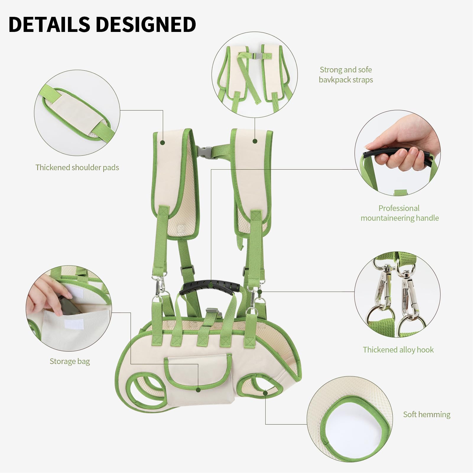 Chrees Écharpe de transport polyvalente pour petits chats et chiens, aventure en plein air (XL)