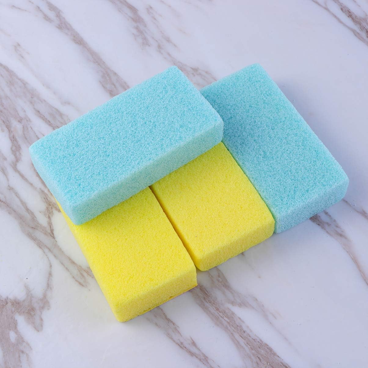 4Pcs Natural Pumice Foot Scrapers for Dead Skin Removal Foot Rasp and Tools Random Color Exfoliating Stones for Men Women