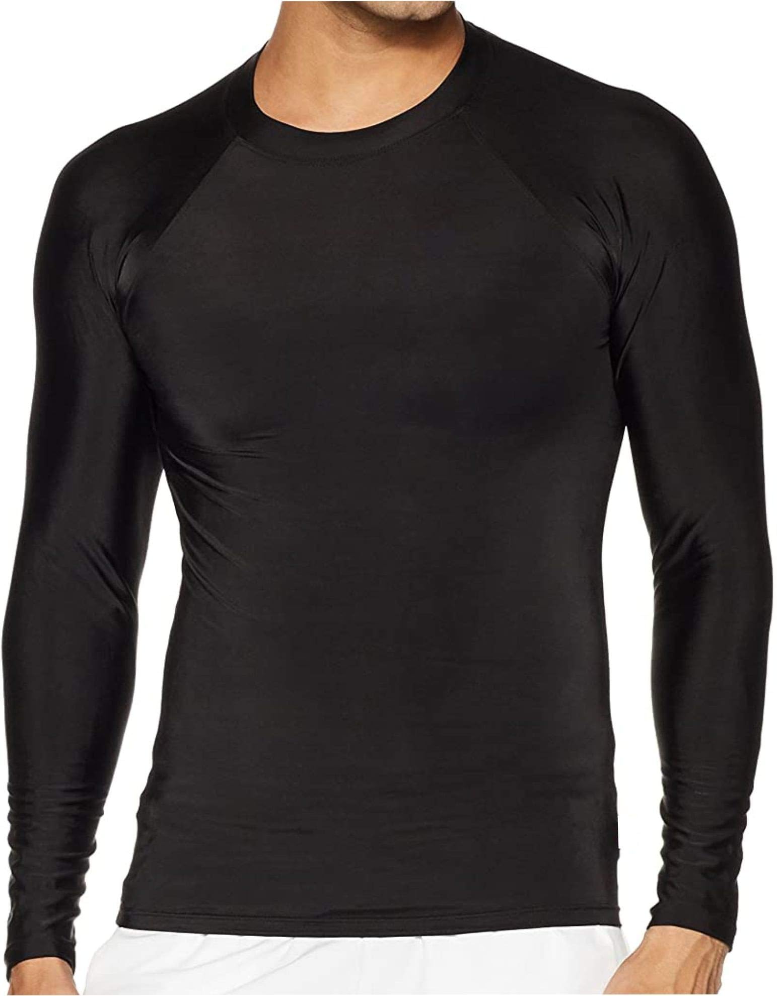 DRANGEMen’s Compression Shirt, Base Layer Top Long Sleeve T-Shirt Sports Gear Fitness Tights for Running Gym Workout, Cycling, Training