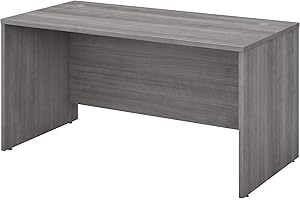 Studio C Collection Desk Shell, Platinum Gray: The Modern Essence of Office Decor