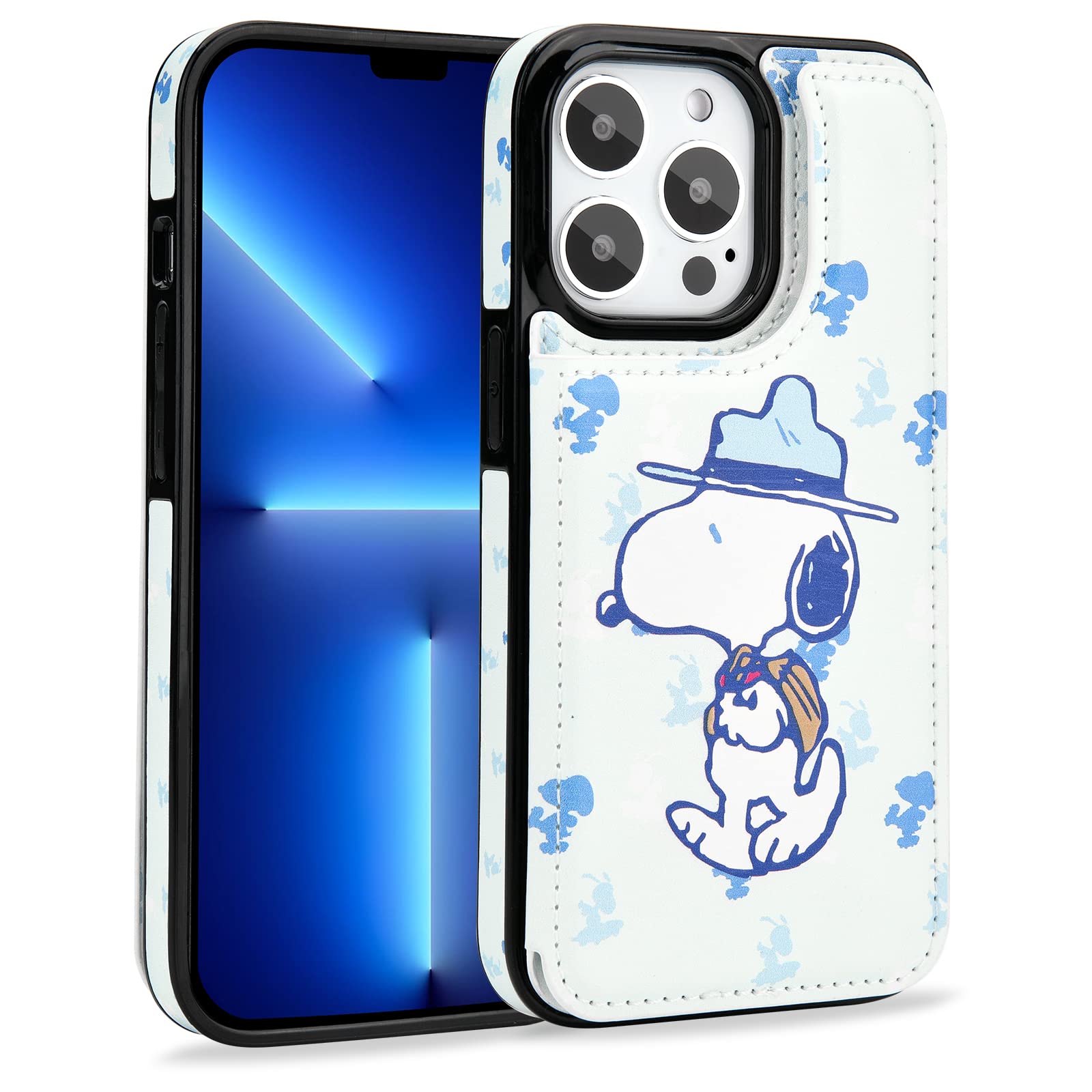Amazon.co.jp: Iphone 13 ProMax ケース 手帳型 スヌーピー