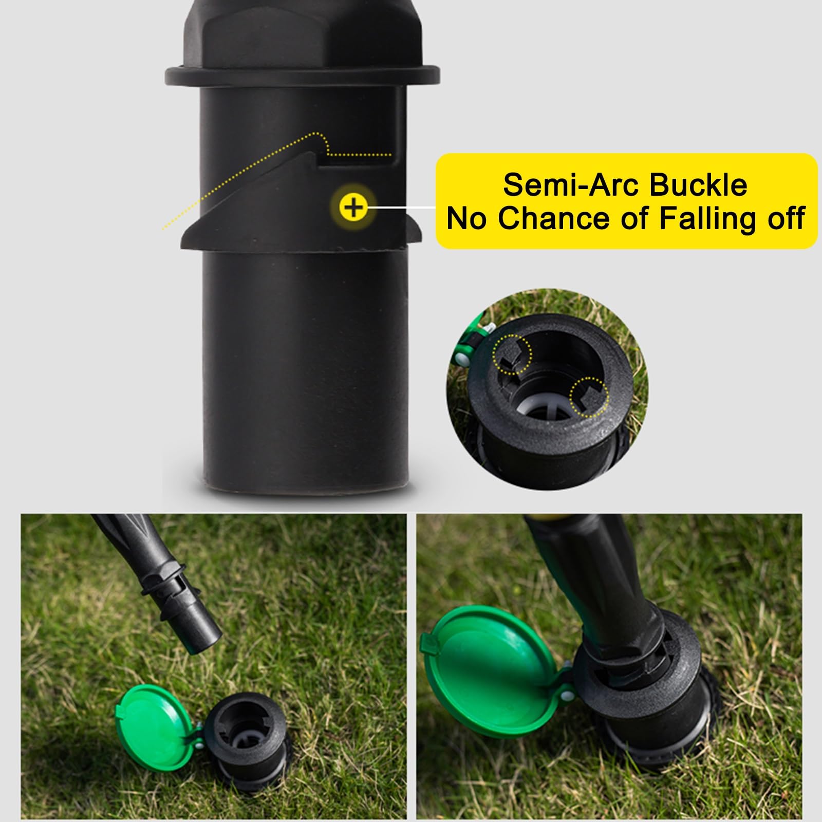 Supporto per tubo dell'acqua da esterno con beccuccio, per un rapido accesso all'irrigazione del giardino e al lavaggio dell'auto