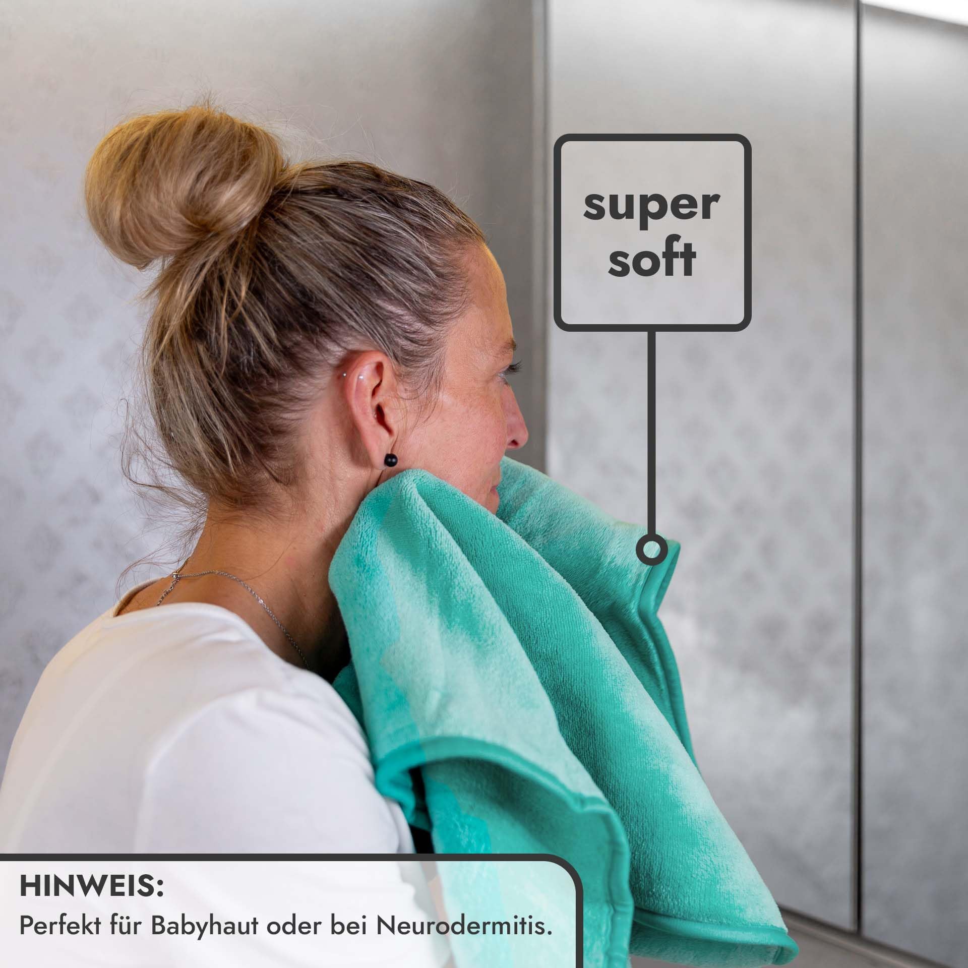 unicopuro® Soft Touch Microfaser Handtuch 100 × 50 cm pink 4er Set – 1,6 L Saugkraft – vielseitiges Allzwecktuch für Haare, Körper, Haustiere & Haushalt – superweich, waschbar bei 60 °C