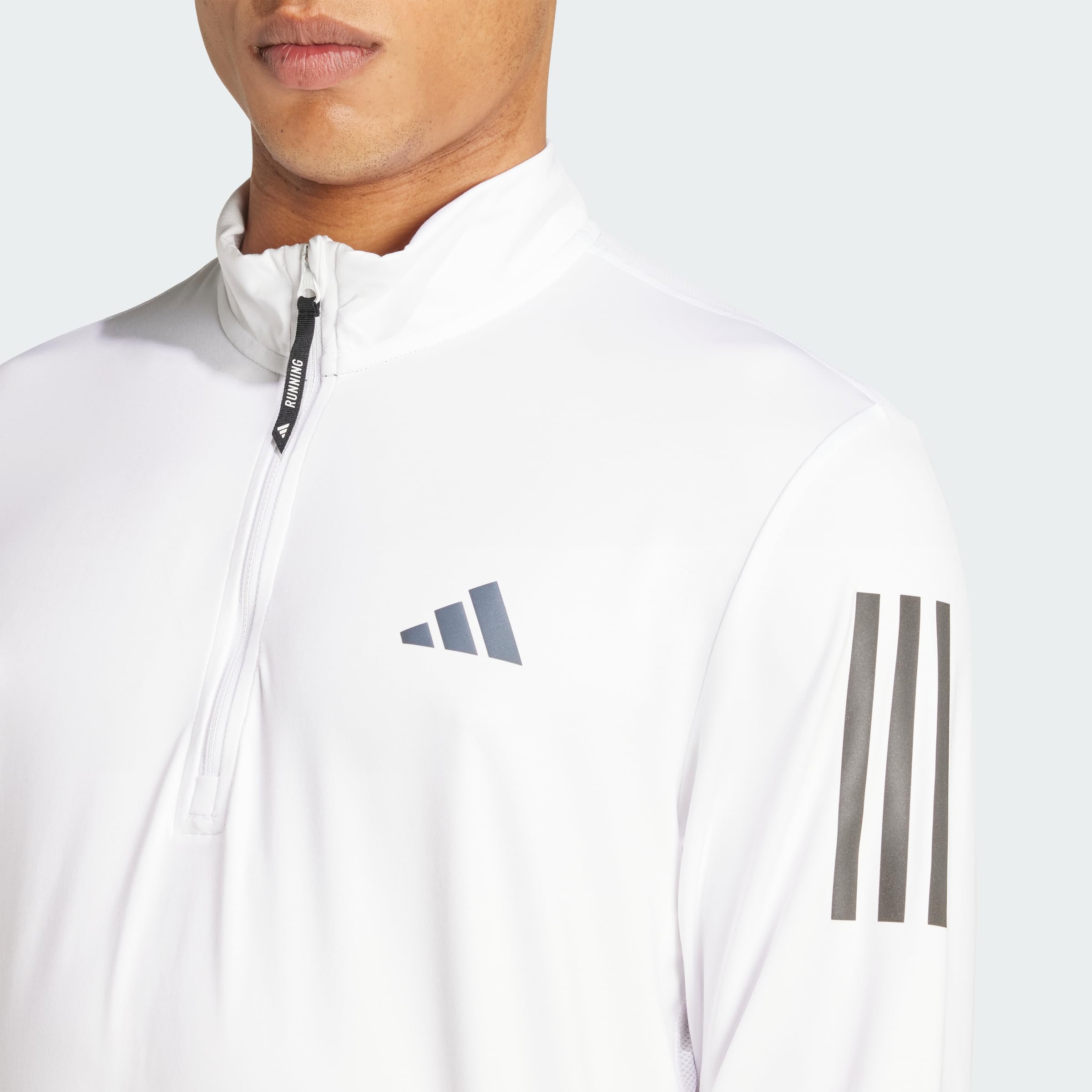 adidas Hombres Own The Run Half Zip Longsleeve Laufbekleidung Camiseta De Manga Larga Black - Negro
